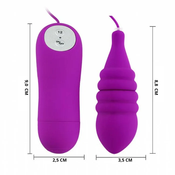 Vibrador Bullet 12 Vibrações Pleasure Shell